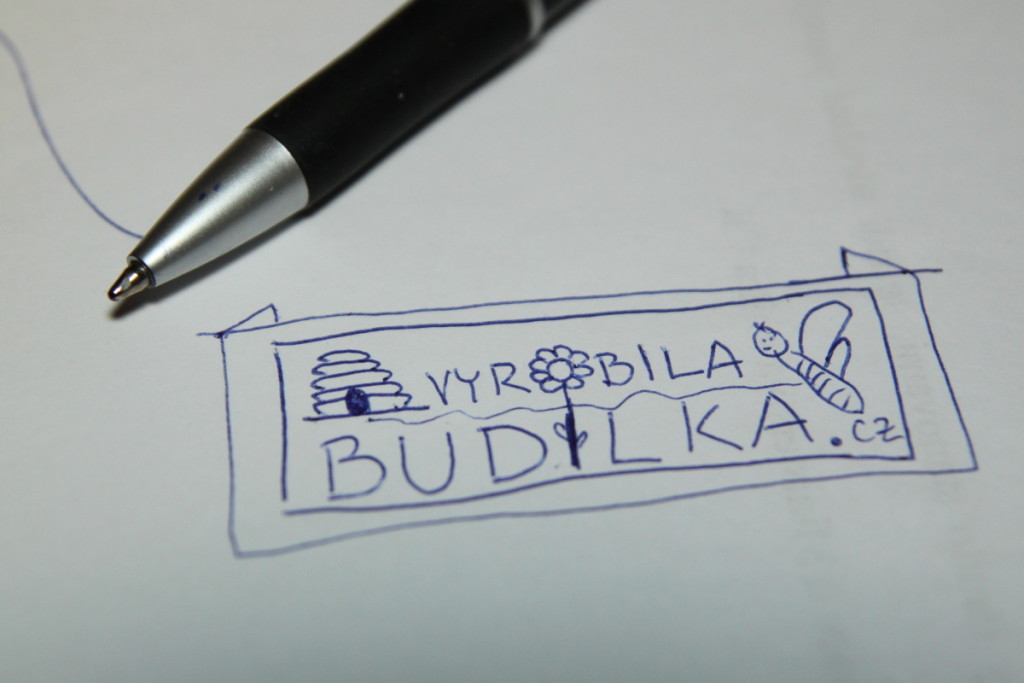 Tkané našívací etikety na vlastní výtvory - Budilka